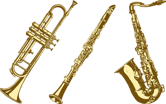 Olika jazzinstrument